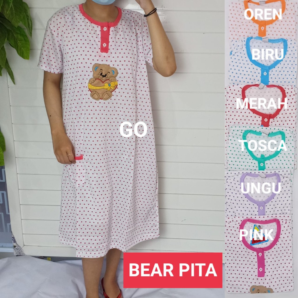 gof DS 1 DASTER BOBO STANDART Pakaian Wanita Casual Santai Motif Busui Baju Tidur