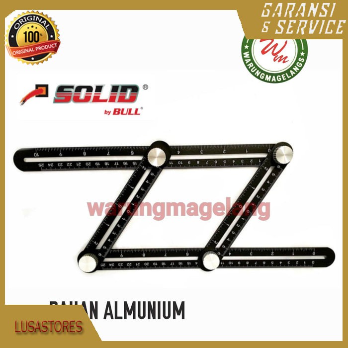 

Penggaris Aluminium siku lipat Ukur 4 Sisi Angleizer Empat Sudut