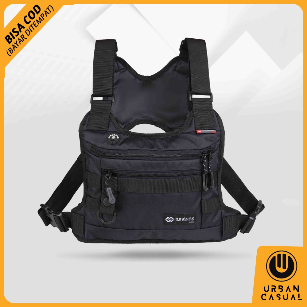 Chest Bag Rig Tas Dada Multifungsi Sepeda Biker Motor Waist Bag Tas Rompi Dada Rig Bag Premium