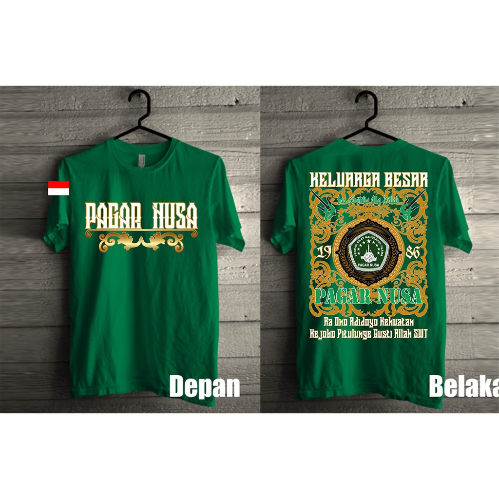 Kaos Pagar Nusa Distro Keren-Hijau