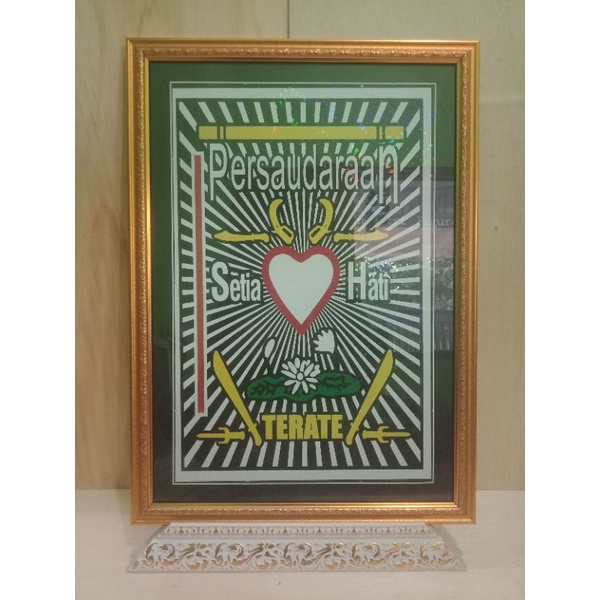 BET PSHT / Pigura PSHT /Ukuran jumbo 12rs kaca 35x50 (rekomendasi pembelian langsung/packing kayu)