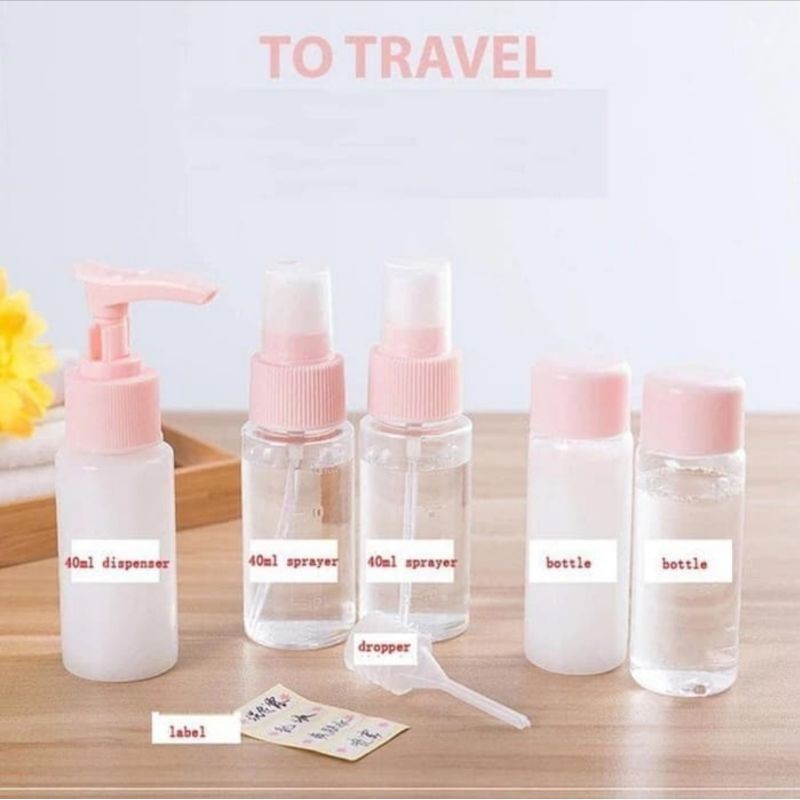 Set 5 IN 1 Spray Bottle Botol Semprot Botol Refill Spray Multifungsi