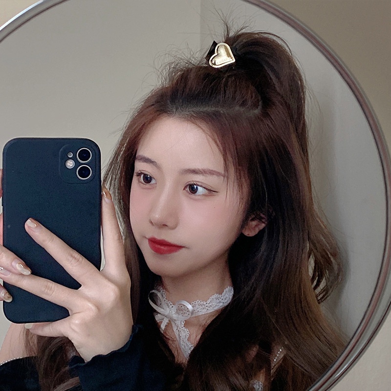 Jepit Rambut Ponytail Bahan Metal Gaya Korea