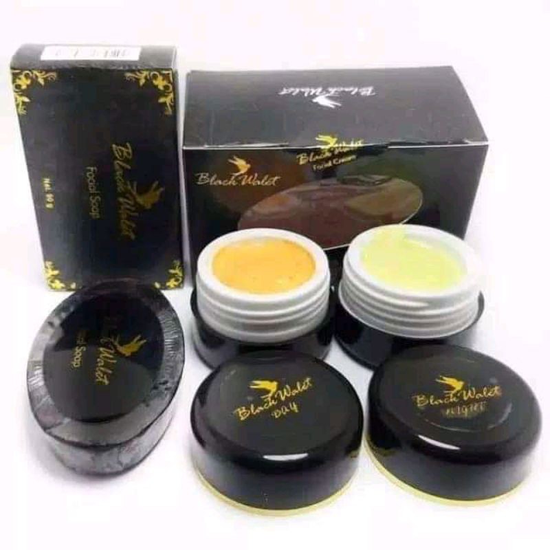 

cream black walet