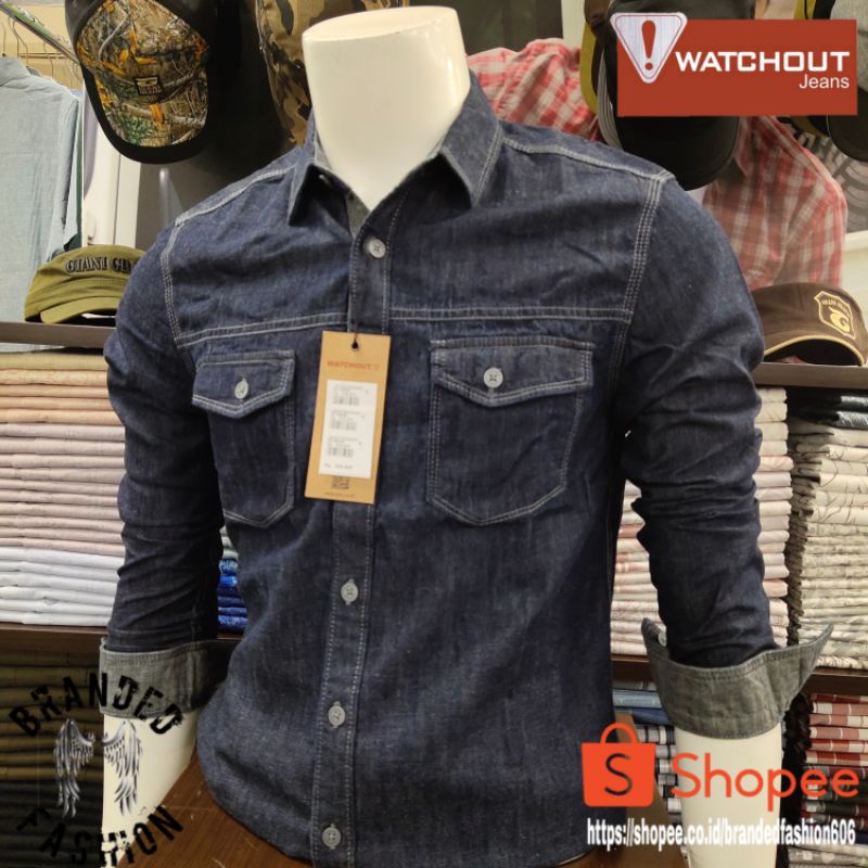 WATCHOUT JEANS RM KEMEJA LENGAN PANJANG JS302760034 DK. DENIM