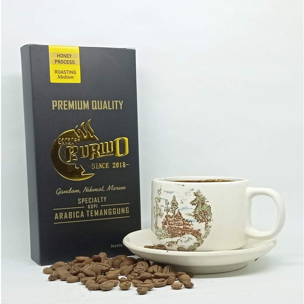 

Kopi Bubuk Murni Arabica Honey Premium Quality Kopi Purwo Gandem Nikmat Marem Specialty Kopi Arabika Temanggung netto 100 g