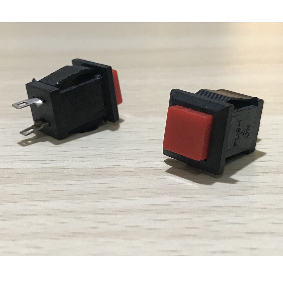 SWITCH PUSH BUTTON SAKLAR ON 2 PIN KOTAK 3A 125V 1.5A 250V DS-431