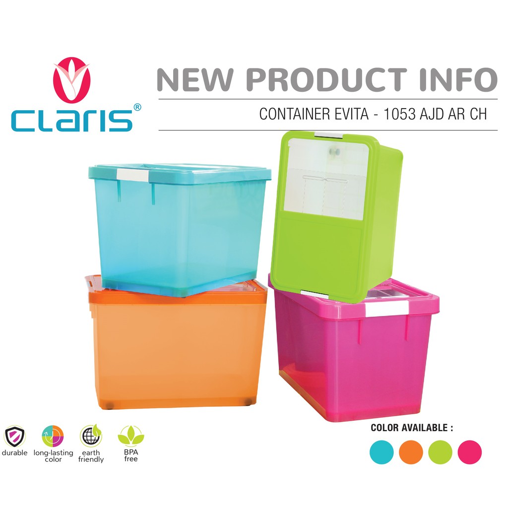 Claris Tempat Penyimpanan Beras 1053 AJD (21.5 Liter