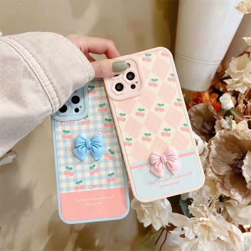 Case Motif Pita Cherry 3d Untuk IPhone 12 13 11 Pro Max X Xs Max Xr Asw1