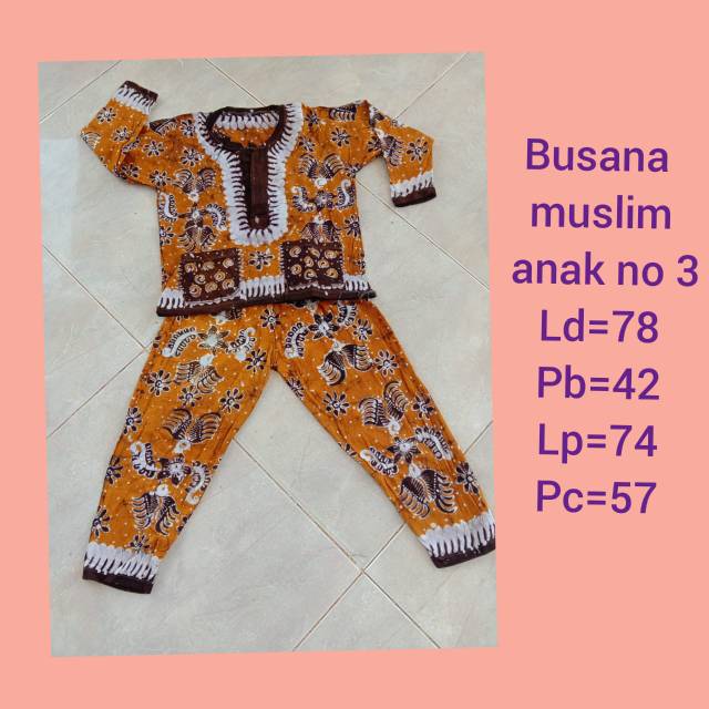 BAju MUSLIM ANAK BATIK