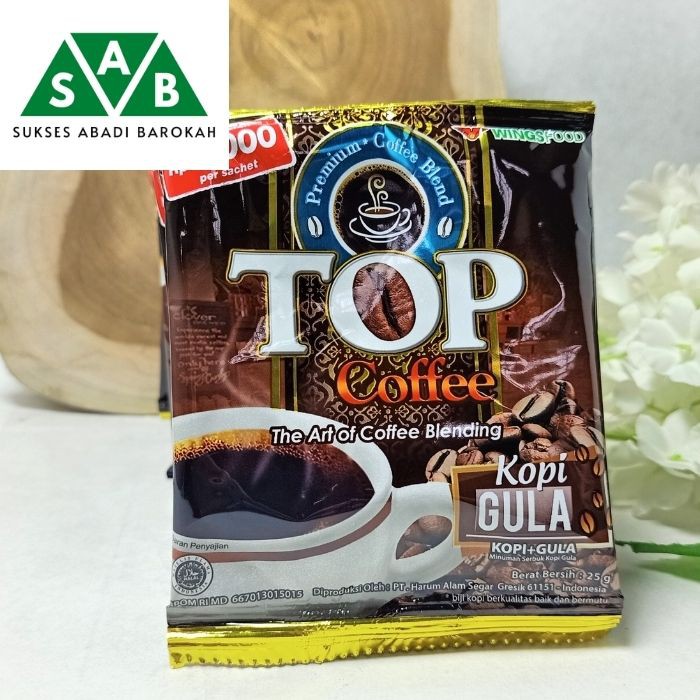 

Top Coffee Kopi Gula | 1 Renceng (12sachet) 25gr