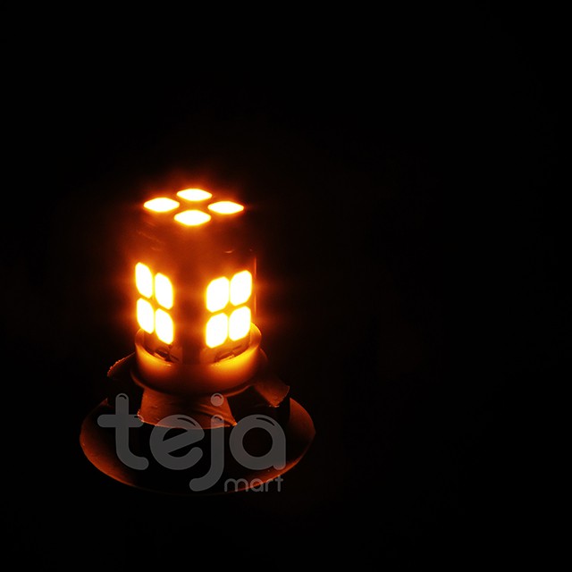 Lampu LED T10 2835 Kuning Amber Sein Senja Kota Speedometer Motor Mobil SUPER TERANG HIGH QUALITY