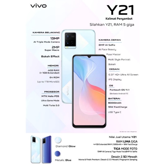 HP VIVO Y21S GARANSI RESMI-1