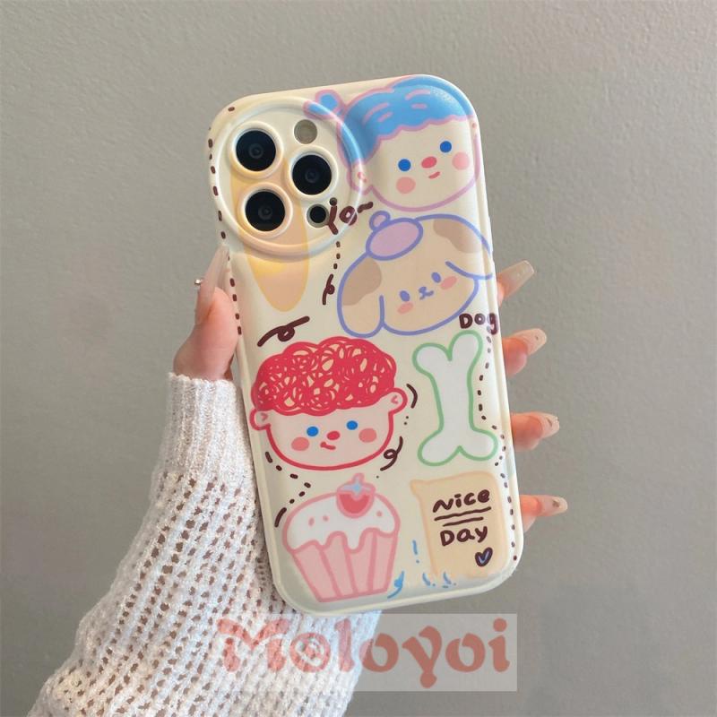 Soft Case TPU Desain Doodle Laki-Laki Dan Perempuan Untuk IPhone 11 7 8 Plus 13 12 Pro MAX XR X XS MAX 6 6s Plus SE 2020