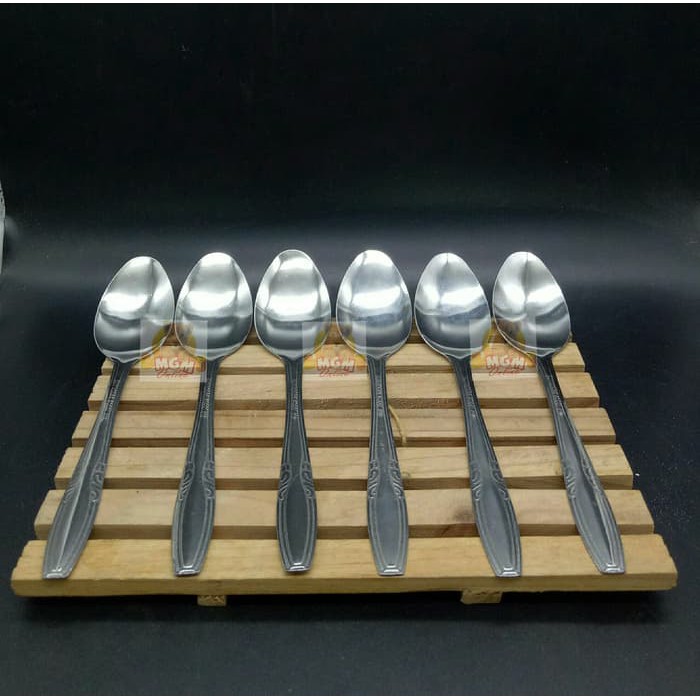 Sendok Makan Warteg Stainless Steel per 6pc - Sendok Makan Stainless