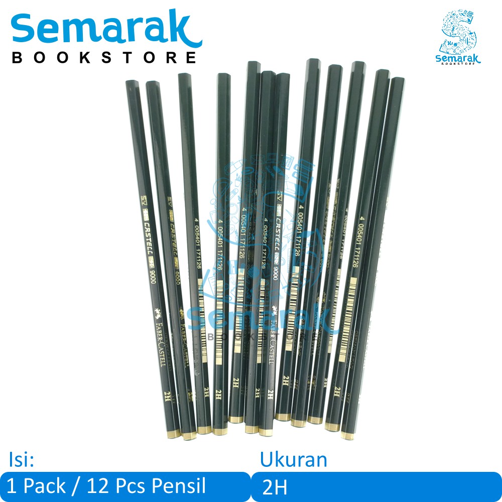 

Faber Castell 9000 Pensil 2H [1 Pack / 12 Pcs]