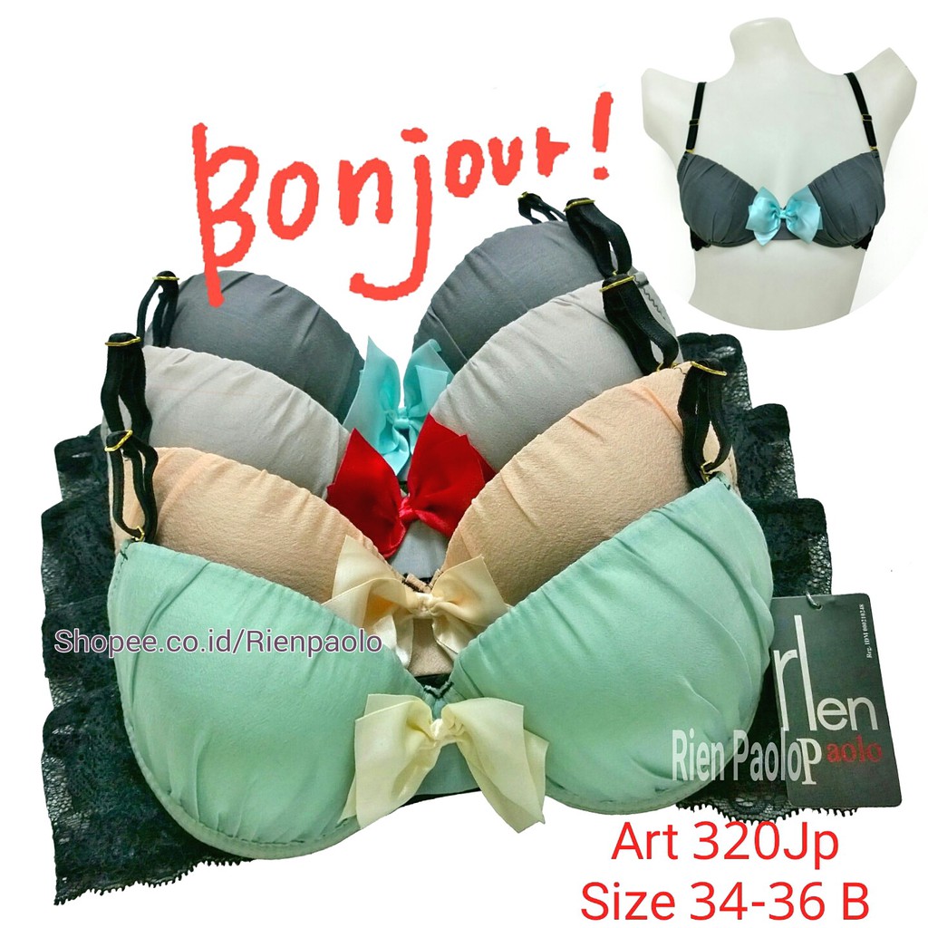 Bra BH Celana Dalam CD G String Lingerie Set Sexy Hot Premium Kawat Rien Paolo 320