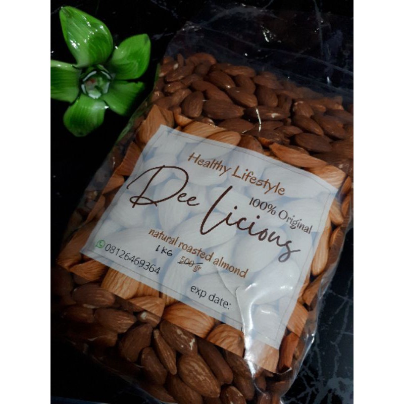 

Almond Panggang 1KG ANTI KOLESTEROL DeeLicious