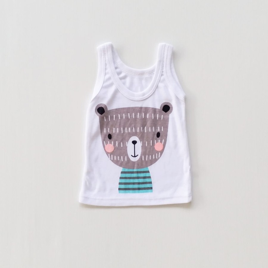 LittleAaron KAOS SINGLET MOTIF ANAK kaos dalam oblong anak laki2 dan perempuan newborn-3thn PART2