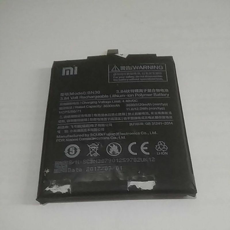 Baterai BN30 untuk Xiaomi Redmi 4a original copotan