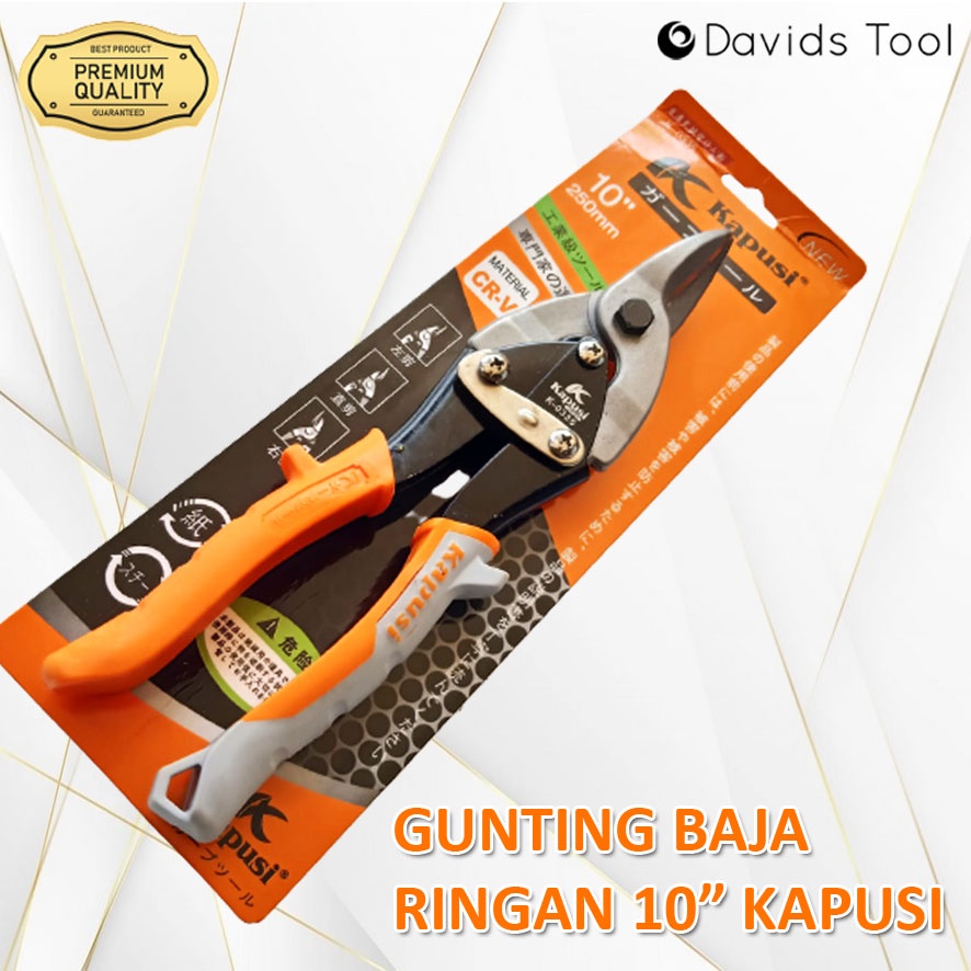 Gunting Baja Ringan Seng Holo Galvalum Hollow 10 Inch Kapusi