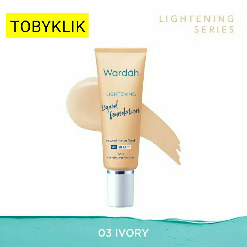 Wardah Lightening Liquid Foundation shade 1-4 25 ml