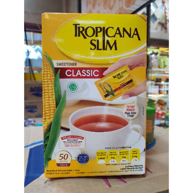 

Tropicana Slim Sweetener Classic 50sachet 125gr