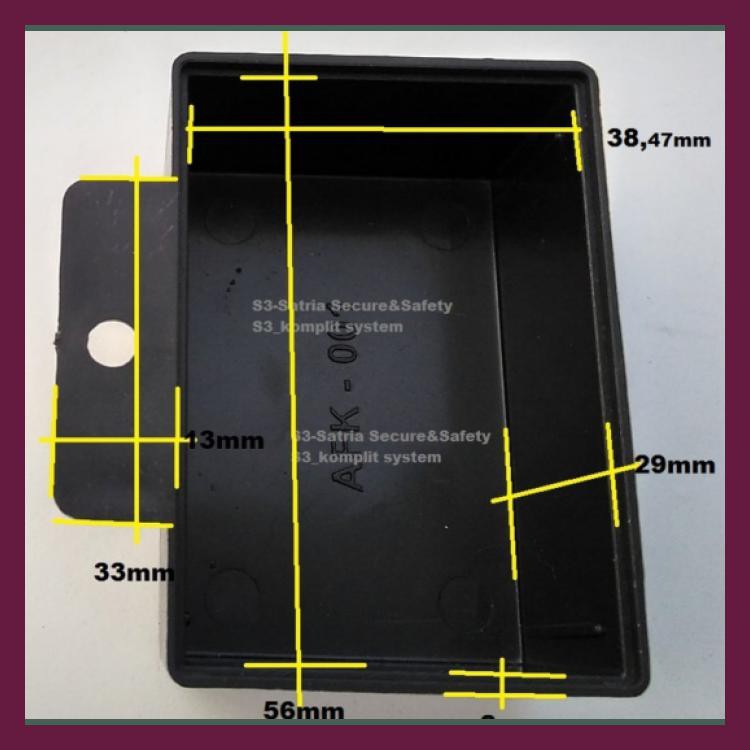 

ELECTRONIC BOX PROJEK / BOX PLASTIK HITAM 1 KUPING / CASING DRIVER