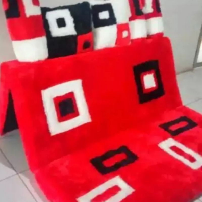 KASUR LIPAT BUSA INOAC/SOFABED KARAKTER BULU RASFUR HALUS TEBAL 10CM