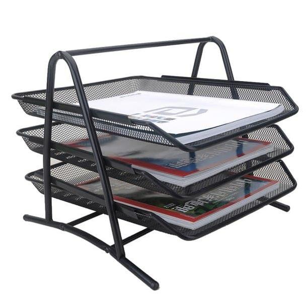 

Office & Stationery | Document Organizer | Rak File Dokumen Buku 3 Susun Besi Tray | Best Seller