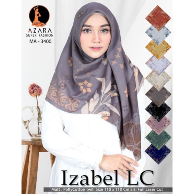 Hijab Motif Azara Scraf Laser cut Hijab Osacara segi empat ECER DAN GROSIR