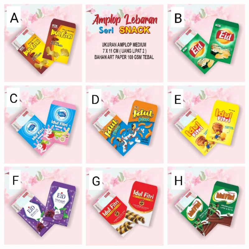 

AMPLOP ANGPAU THR LEBARAN IDUL FITRI SNACK LUCU PER LEMBAR MIX MOTIF