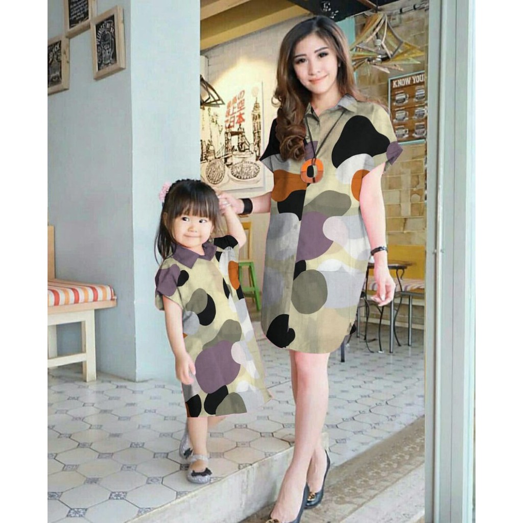 [MK LONGHEM OVAL FT] Dress couple ibu dan anak