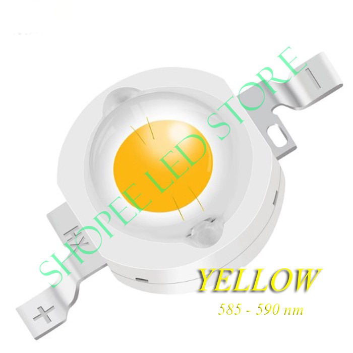 SALE... !! HPL LED 3 WATT YELLOW 585 - 590 nm SUPER BRIGHT