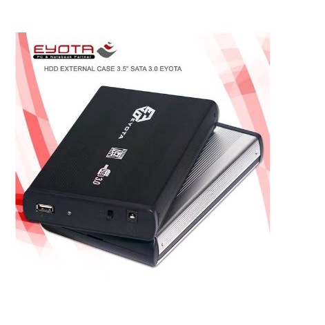 Harddisk Hdd enclosure eyota 3.5&quot; usb 3.0 5Gbps aluminum adapter - Casing hard disk drive external 3.5 inch usb3.0 adaptor