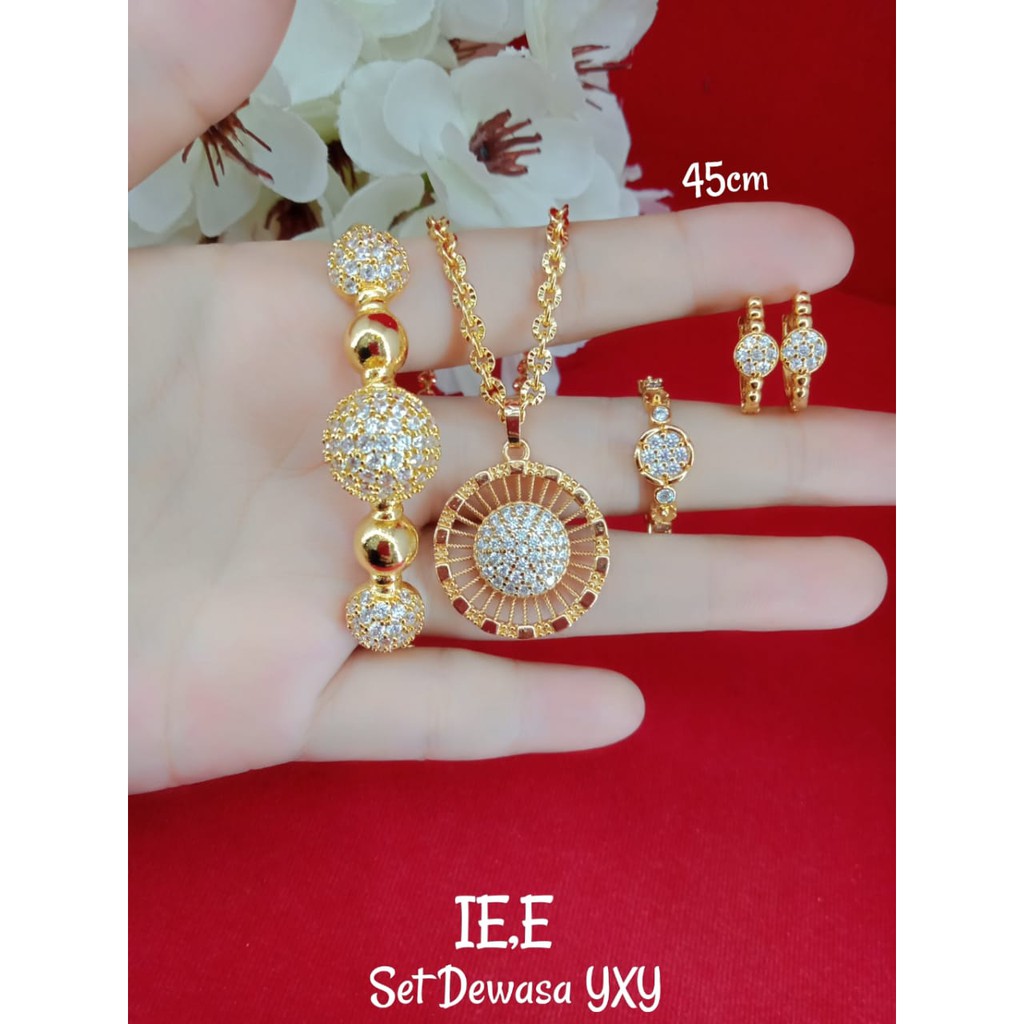 SET PERHIASAN XUPING LAPIS MAS 24K DEWASA