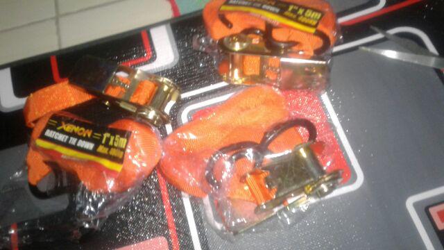 Xenon 400kg Tali Pengikat Barang Motor Ratchet Tie Down Set 1 In X 5 M