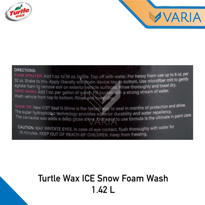 Turtle Wax Ice Snow Foam Wash 1.42 L Shampoo Busa Cuci Mobil Premium