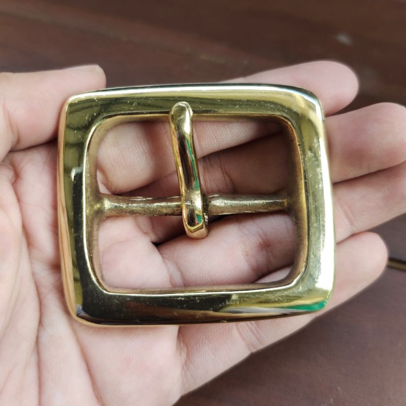Kepala gesper kuningan buckle brass