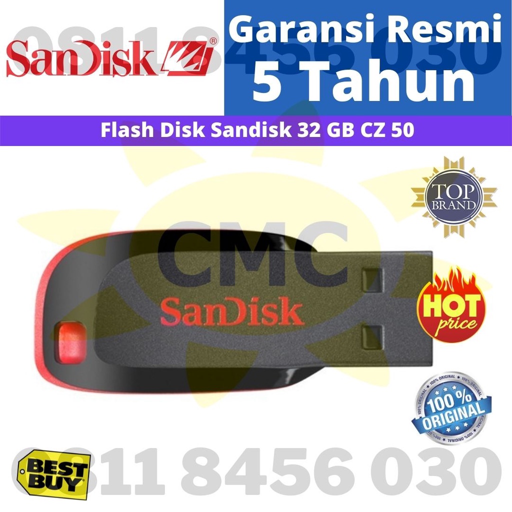 SANDISK flashdisk 32GB CZ50