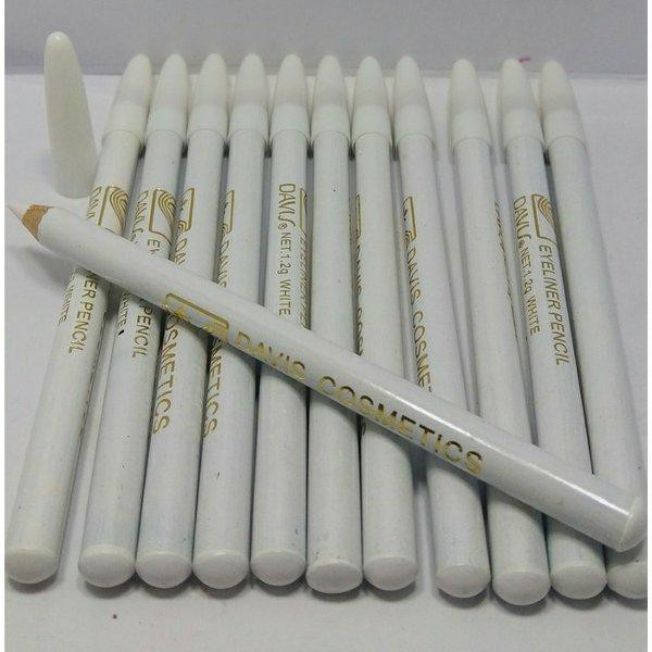 DAVIS PENSIL ALIS PUTIH- PENSIL KUKU PUTIH / PENSIL NAIL WHITE / EYELINER PEN WHITE