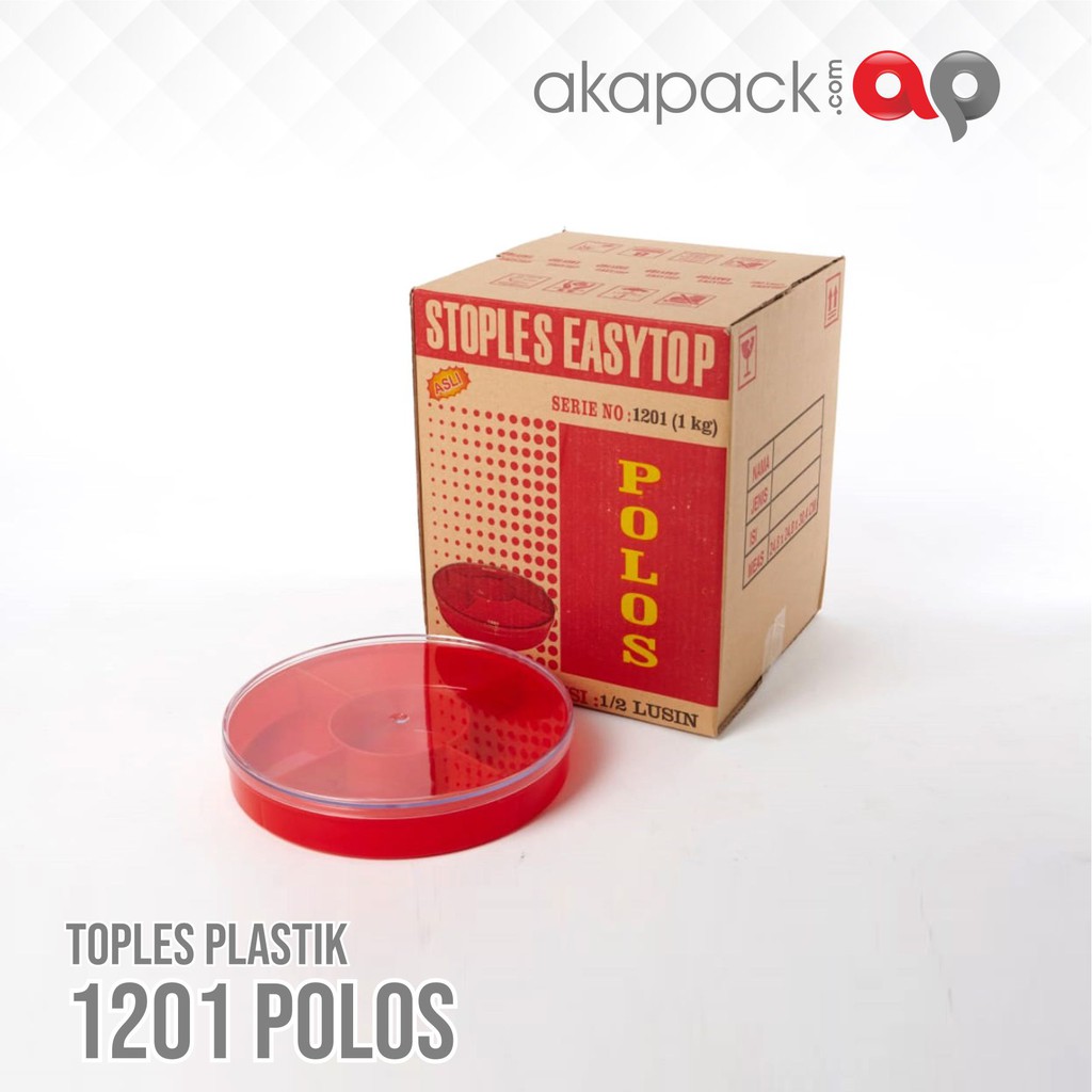 Toples Easytop candy tray kode 1201 polos uk 1 kg  1 lusin