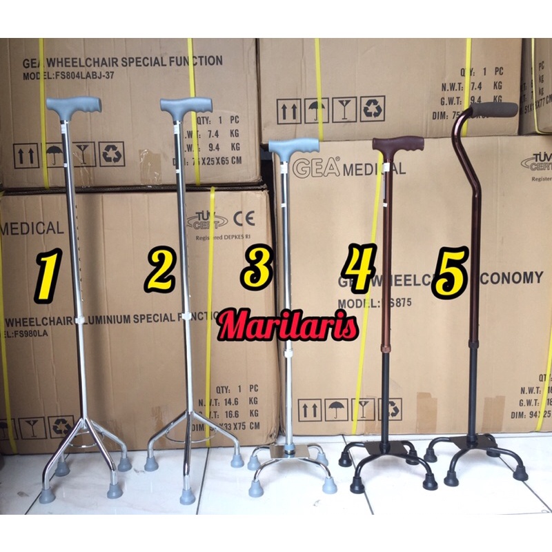 Tongkat Kaki 3 atau 4 Merk GEA Original