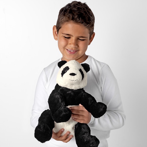 KRAMIG Boneka panda, putih hitam