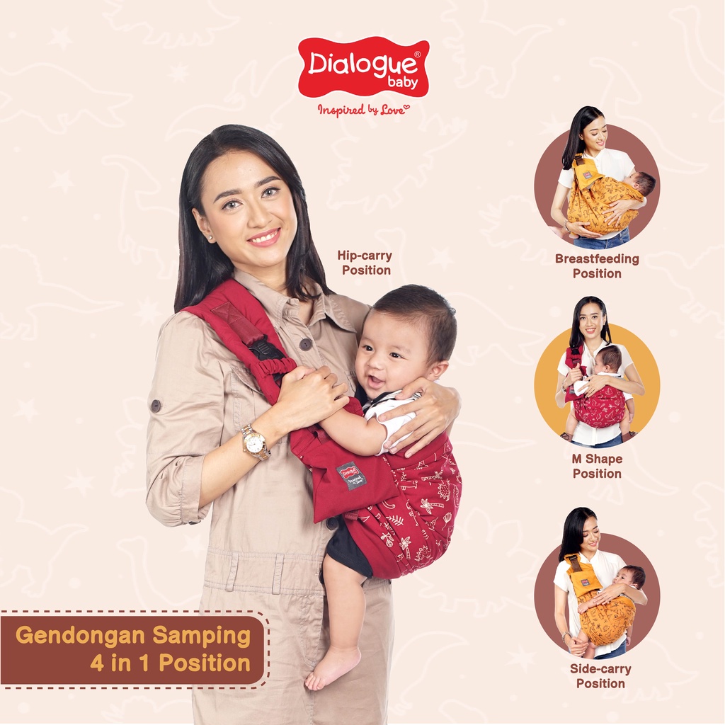 Dialogue Baby Gendongan Samping 4 In 1 M - Shape Dino Series DGG4248