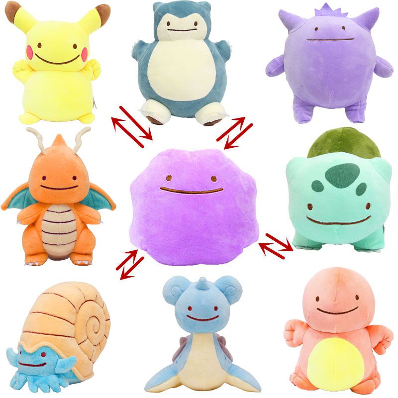 Mainan Hadiah 4-8 ''Pokemon Pikachu Bulbasaur Ditto Metamon Cushion Mainan Anak Mewah