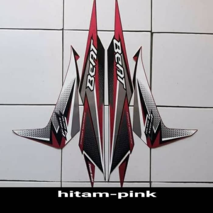 Striping beat fi iss 2018 hitam pink