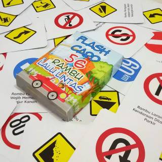 Jual Kartu Edukasi Flash Card Rambu Lalu lintas | Shopee Indonesia