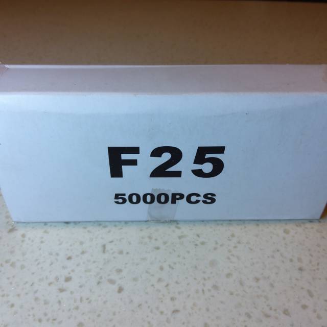 

Isian Paku Tembak Staples Hekter F25 isi 5000 pcs - High Quality