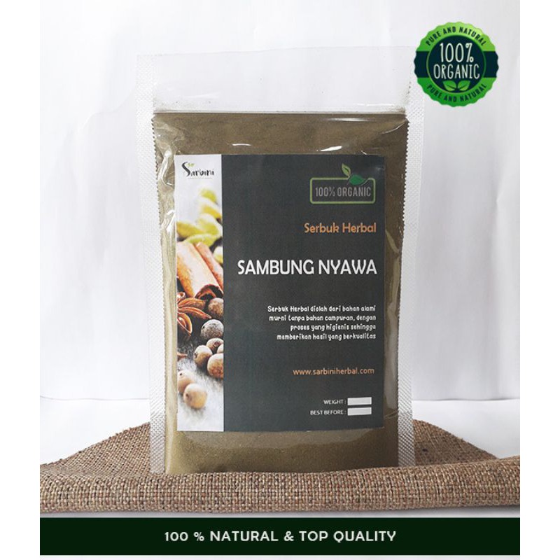 

Bubuk Daun Sambung Nyawa 1000 gram 100% tanpa bahan campuran / Serbuk Daun Sambung Nyawa 1 kg